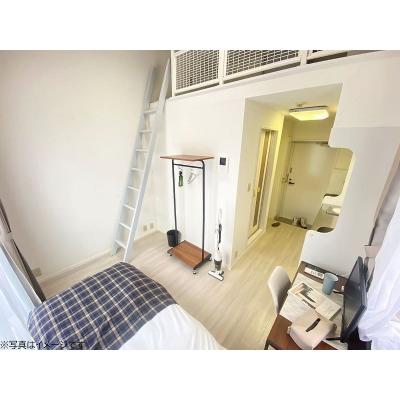 ユニオンマンスリー横浜鶴ヶ峰３　E210　1R・セミシングル☆【禁煙ルーム】人気の角部屋＆たっぷり収納ロフトつき♪安心のモニター付きインターフォン＆室内洗濯機完備！の物件写真2