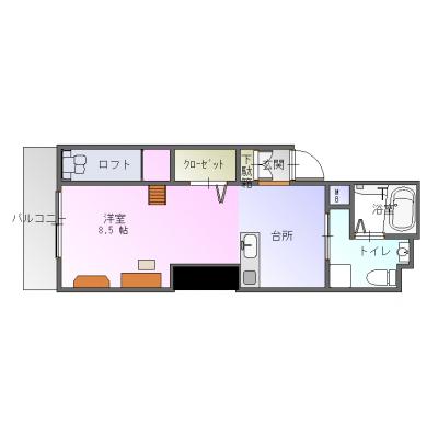 明石駅徒歩6分🚊デザイナーズマンション✨ロフト付角部屋🙌オートロック🔒Wifi無料！24Hサポート付　【M002】の物件写真4