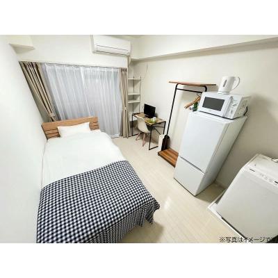 ユニオンマンスリー新松戸１　102　1K・シングル☆【禁煙ルーム】人気の角部屋♪冷蔵庫や電子レンジなど生活家電のあるお部屋！建物オートロック＆室内洗濯機完備の外観画像