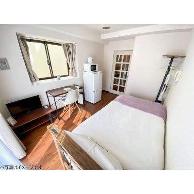 ユニオンマンスリー新松戸１　506　1K・シングル☆【禁煙ルーム】人気の角部屋＆デスク・チェアのあるお部屋♪安心の建物AL＆来客時も玄関から直接居室が見えないリビングドア完備の物件写真2