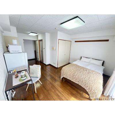 ユニオンマンスリー天王台１　305　1R・セミダブル☆【禁煙ルーム】人気の角部屋♪安心の建物AL・室内洗濯機完備！デスク・チェアのあるゆったり25㎡のお部屋の物件写真2