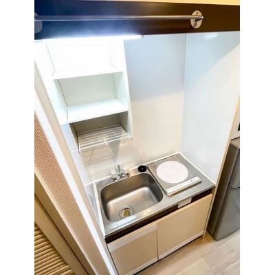 ユニオンマンスリー南行徳７　404　1K・セミダブル☆【禁煙ルーム】人気の角部屋！モニター付きインターフォンと室内洗濯機完備＆リビングドアがあるので玄関から居室が見えなくて安心♪の物件写真3
