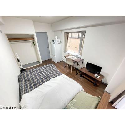 ユニオンマンスリー津田沼３　214　1K・セミダブル☆【禁煙ルーム】人気の角部屋♪デスク・チェアのあるお部屋/千葉工業大学津田沼キャンパスまで徒歩通学の物件写真2