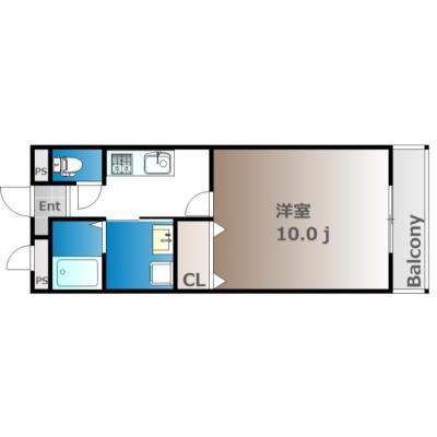 ☆新着☆【駐車場付き物件🚘】【問屋町テラス徒歩7分🍝☕🍽】LS辰巳Aの物件写真6