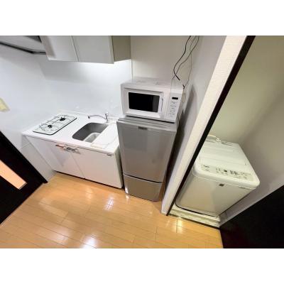 ★SステイAS神戸ハーバーサイド【禁煙ルーム・１K・Wi-Fi無料・セミダブルベッド】★独立洗面台・浴室乾燥機・温水洗浄便座・ガス2口キッチンなど設備充実★の物件写真4