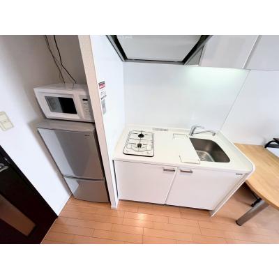 ★SステイAS神戸ハーバーサイド【禁煙ルーム・１R・Wi-Fi無料・セミダブルベッド】★独立洗面台・浴室乾燥機・温水洗浄便座・ガス2口キッチンなど設備充実★の物件写真3