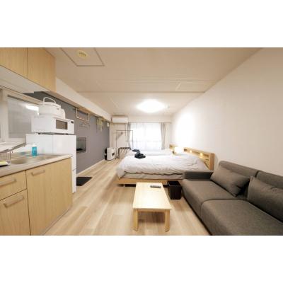 【東本願寺前5分】ウッドデッキ・無料Wi-Fi完備丨マンションカトレア205(禁煙)(1)の外観画像