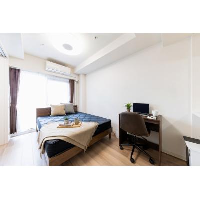 ★SステイPS新大阪ジェイズ【禁煙ルーム・１LDK・Wi-Fi無料・ダブルベッド】★独立洗面台・浴室乾燥機・温水洗浄便座・ガス2口カウンターKなど設備充実★の物件写真2