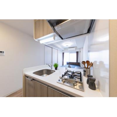 ★SステイPS新大阪ジェイズ【禁煙ルーム・１LDK・Wi-Fi無料・ダブルベッド】★独立洗面台・浴室乾燥機・温水洗浄便座・ガス2口カウンターKなど設備充実★の物件写真5