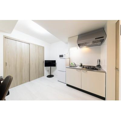 ★SステイAC堺綾之町【禁煙ルーム・１DK・Wi-Fi無料・セミダブルベッド】★2026年3月新築★独立洗面台・温水洗浄便座・ガス2口Kなど設備充実★ペット可★の物件写真4