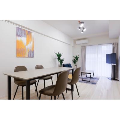 駅から徒歩7分！旅行に便利な立地/家具家電完備/無料Wi-Fi/篠ガーデンレジデンス 202の外観画像