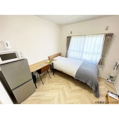 ユニオンマンスリー新田１　206　1R・シングル☆【禁煙ルーム】デスク・チェア＆室内洗濯機や冷蔵庫など生活家電完備/獨協大学前駅まで徒歩圏内の物件写真1
