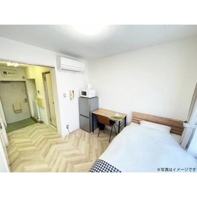 ユニオンマンスリー新田１　206　1R・シングル☆【禁煙ルーム】デスク・チェア＆室内洗濯機や冷蔵庫など生活家電完備/獨協大学前駅まで徒歩圏内の物件写真2