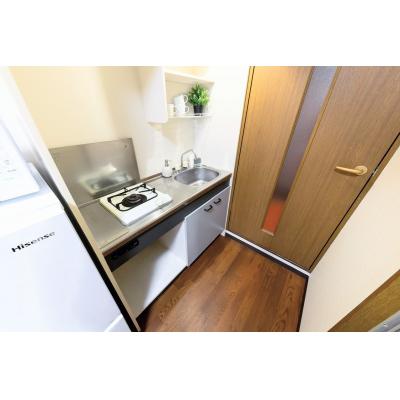 ★SステイEL京都河原町第3【禁煙ルーム・１DK・セミダブルベッド】★【禁煙ル ーム・１DK・セミダブルベッド】★インターネットWiFiレンタル可★バストイレ別・ガスキッチン・オートロック★の物件写真3