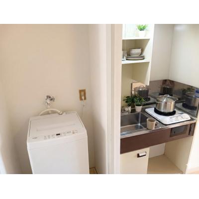 🌈新規オープン賃料半額🌈高速神戸5分・新開地6分など3駅3路線が使える最強アクセス🚃角部屋で安心🔒バストイレ別・室内洗濯機置場✨無料Wi-Fi＆デスクでテレワーク◎【M039】の物件写真2