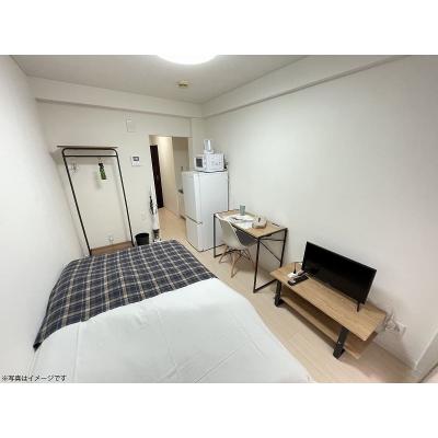 ユニオンマンスリー北越谷２　103　1R・シングル☆【禁煙ルーム】モニター付きインターホン完備！デスクチェア・2ドア冷蔵庫など家具家電付きのお部屋。南越谷・草加・北千住まで電車で１本。の物件写真2