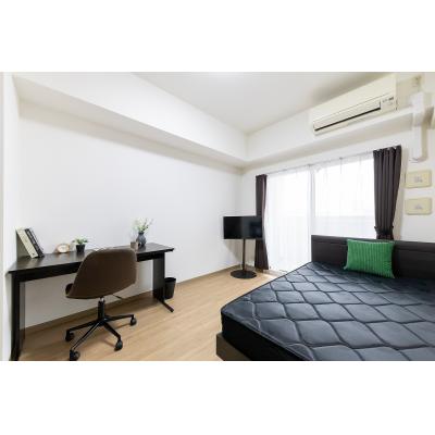 ★SステイEL松屋町SOUTH【禁煙ルーム・１K・セミダブルベッド】★インターネッ トWi-Fiレンタル可★ウォシュレット・浴室乾燥・独立洗面化 粧台・ガス２口K・オートロックなど設備充実の物件写真2