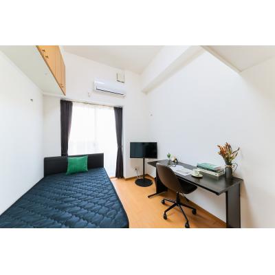 ★SステイEC梅田茶屋町デュアルスペース【禁煙ルーム・１K・Wi-Fi無料・セミダブルベッド】★ウォシュレ ット・浴室乾燥機・独立洗面台・ガスK・オートロックなど設備充実★の物件写真2