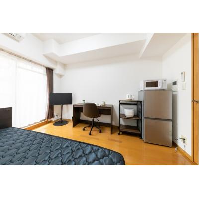 ★SステイEPミッドプレイス堺筋本町【禁煙ルーム・１K・セミダブル ベッド・Wi-Fiレンタル可】★浴室乾燥機・独立洗面化粧台・ウォシュレ ット・ガスキッチン・オートロックなど設備充実★ペット相談可★の物件写真6