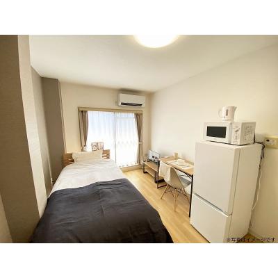 ユニオンマンスリー上福岡２　211　1K・シングル☆【禁煙ルーム】人気の角部屋♪安心のモニター付きインターフォン＆室内洗濯機完備！デスク・チェアのあるお部屋の物件写真1