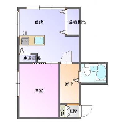 【M065】＊テレワーク・出張滞在に＊コンビニ目の前で利便性抜群🏪Wi-Fi無料📶駐車場1台付きのゆったり1LDK✨の物件写真6