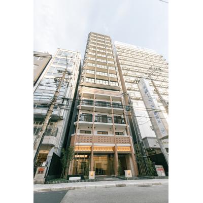 【本町駅　徒歩5分】EC心斎橋central　⑭分譲タイプ、NET使い放題・ペット相談可、2口ガスコンロ・浴室暖房乾燥機・温水洗浄便座！】の外観画像