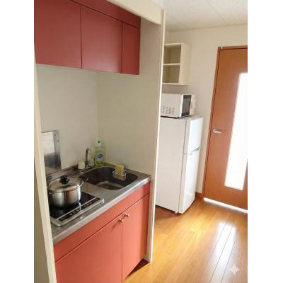 🌈新規オープン賃料半額🌈【姫路バイパス車3分/駐車場1台無料】車移動のビジネス拠点に最適◎コンビニ至近＆浴室乾燥機付きの快適1K【M067】の物件写真1