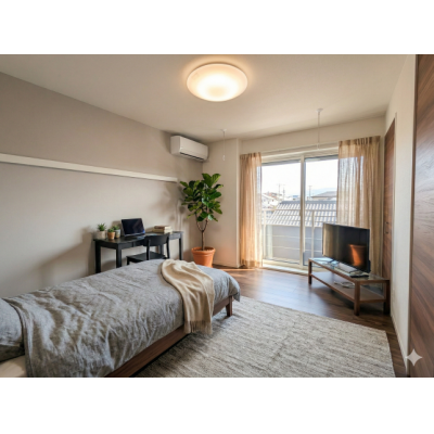 【駅近×家具家電付】柚木駅3分✨Wi-Fi無料[FJ001]の外観画像