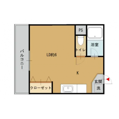 【西舞鶴駅徒歩4分 / 1R・20.64㎡ / バス・トイレ別 / 洗面台あり / 室内洗濯機置場  / Wi‑Fiあり】の物件写真4