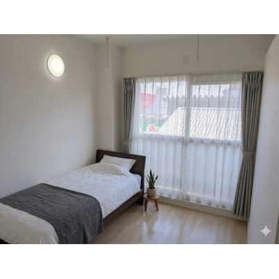 KIT【屋内駐車場有♪】2名入居可☆角部屋1LDK☆陽当たり良好の内観画像