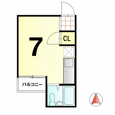 【 阪急桂駅徒歩15分 / Wi-Fiあり / 南向き日当り良好 / コンビニ徒歩4分 / 2沿線利用可 / 閑静な住宅街 / フローリング 】菊池第３マンションの物件写真5