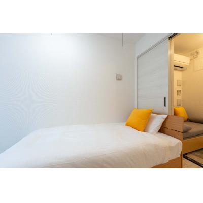 新宿の繫華街エリア/駅徒歩4分/1LDK/アクセントカラーのおしゃれなお部屋/タスキsmart東新宿 302の物件写真2