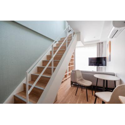 押上駅から徒歩8分/スカイツリーまで徒歩圏内/お洒落なメゾネット/Hit錦糸町 303の物件写真1