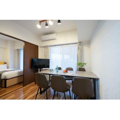 最寄り駅より徒歩4分/お洒落なお部屋/家具・家電完備/Wi-Fi完備/サンセゾンI 110の物件写真1