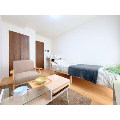 【✨新築✨】【熊谷駅の東側徒歩10分！】🍀グランマンスリー熊谷曙町105🍀📶Wi-Fi無料✨敷地外駐車場あり（台数限定・別料金）🅿️🚗🗝️オートロック付きの新築アパート🌈の物件写真1