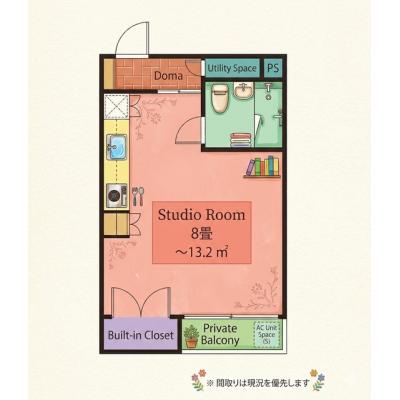 家具家電付！駐車場応相談！TM145　212号室の物件写真3