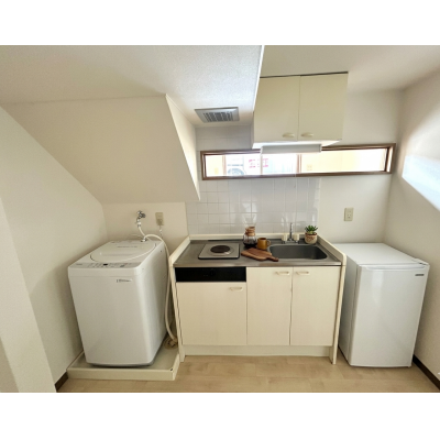 ✨ Wi-Fi無料 📶 六軒駅より徒歩３分 🚙 駐車場アリ🚙ロフトタイプ広々２Ｋ  🔶マンスリーベースＪＰ🔶　【G027】の物件写真2