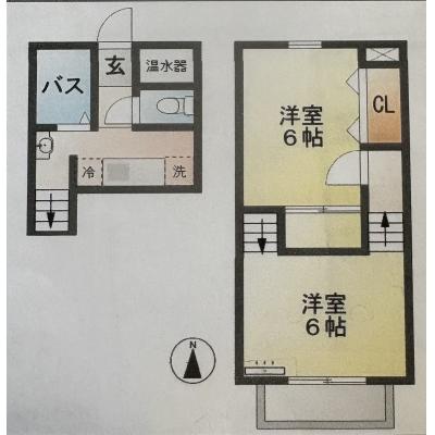 ✨ Wi-Fi無料 📶 六軒駅より徒歩３分 🚙 駐車場アリ🚙ロフトタイプ広々２Ｋ  🔶マンスリーベースＪＰ🔶　【G027】の物件写真5