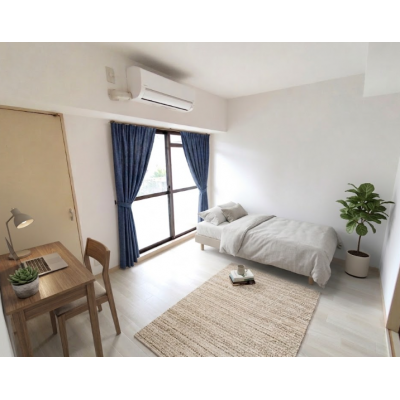 【吉田駅徒歩3分】💼カバン一つで新生活スタート✨家具家電充実＆Wi-Fi完備で快適ステイ🏠の物件写真1