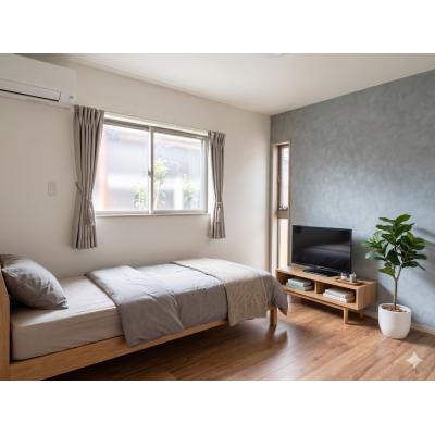 🌈新規OP賃料半額🌈山電網干線『山陽天満』徒歩4分🚃近隣駐車場付き🚗角部屋🏠とにかく便利な築浅１Kマンスリー✨【M086】の物件写真1