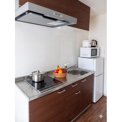 🌈新規OP賃料半額🌈山電網干線『山陽天満』徒歩4分🚃近隣駐車場付き🚗角部屋🏠とにかく便利な築浅１Kマンスリー✨【M086】の物件写真3