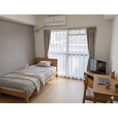 🌈新規オープン賃料半額🌈地下鉄板駅徒歩3分　複数路線利用可🚃BT別　独立洗面台付✨スマートTV【M094】の物件写真1