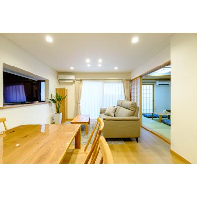 【一棟貸切4LDK✨】Shibuya　Second　Home　📌Serta製ベッド／5~9月空の内観画像