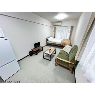 ユニオンマンスリー三鷹７　206　1R・セミダブル☆【禁煙ルーム】人気の角部屋！女性も安心の室内洗濯機＆ローテーブル＆ソファ付きの快適なお部屋/コンビニ至近/週末は井の頭恩賜公園でのんびりの物件写真2
