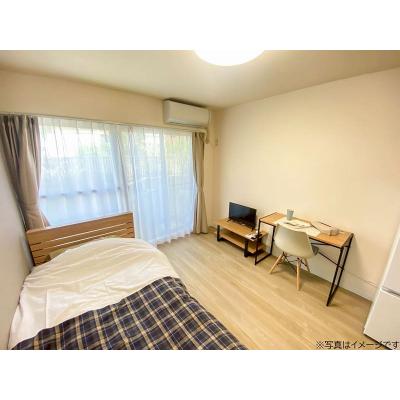 ユニオンマンスリー西国分寺２　207　1R・シングル☆【禁煙ルーム】人気の角部屋！安心のモニター付きインターフォン完備/デスク・チェア＆たっぷり収納2ドア冷蔵庫など生活家電のあるお部屋の外観画像