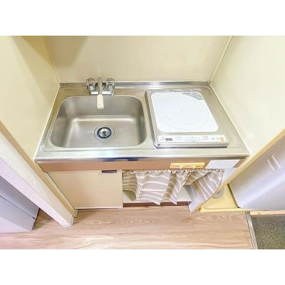 ユニオンマンスリー西国分寺２　207　1R・シングル☆【禁煙ルーム】人気の角部屋！安心のモニター付きインターフォン完備/デスク・チェア＆たっぷり収納2ドア冷蔵庫など生活家電のあるお部屋の物件写真3