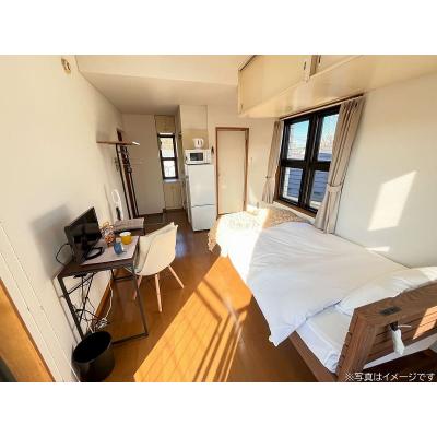 ユニオンマンスリー西国分寺７　303　1R・シングル☆【禁煙ルーム】人気の角部屋！デスク・チェア＆たっぷり収納2ドア冷蔵庫など生活家電のあるお部屋/スーパー・コンビニ至近の物件写真2