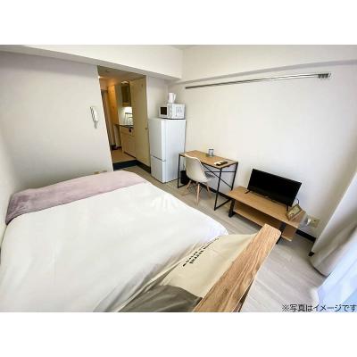 ユニオンマンスリー花小金井２　423　1R・セミダブル☆【禁煙ルーム】安心の建物AL＆室内洗濯機完備！デスク・チェア＆冷蔵庫や電子レンジなど生活家電のあるお部屋の物件写真2