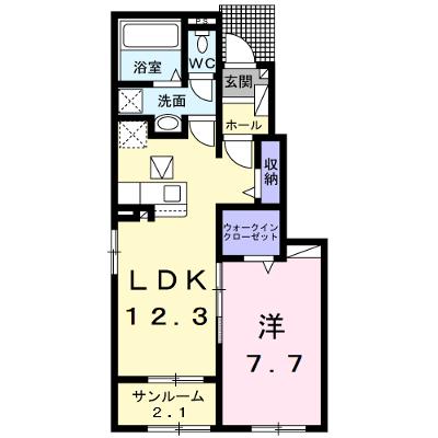 カーサ　ラルゴ 103【管理NO：1-027344402-01030】 ★家具家電は申し込み後に搬入します★の外観画像
