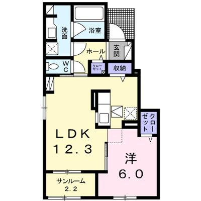ロジュマン　ココティエⅢ 105【管理NO：1-024362903-01050】 ★家具家電は申し込み後に搬入しますの外観画像
